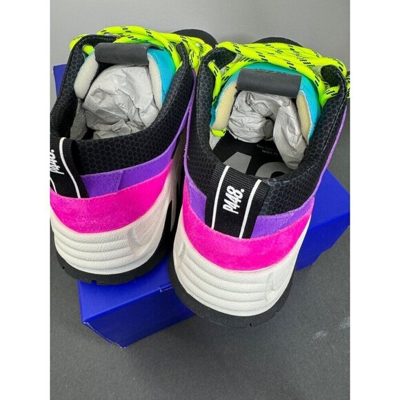 P448 Men's Sneakers Size 8.5 EUR 41 Aquamarine Dean Multicolor Suede Colorful - Picture 6 of 7